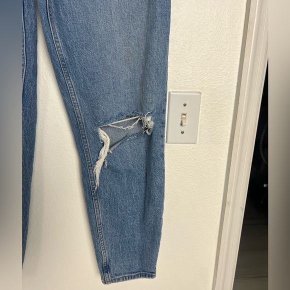 Abercrombie & Fitch Light Blue Distressed Boyfriend Jeans SIze 26 - Picture 7 of 12